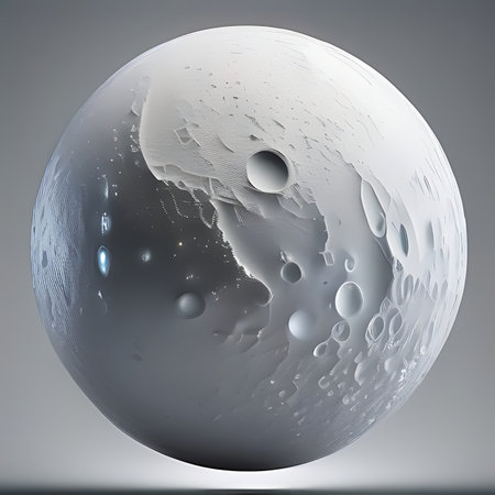 3d render of a planet with water droplets on it.の素材