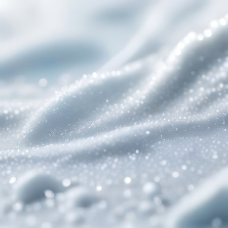 abstract background of white soap foam with water droplets close upの素材