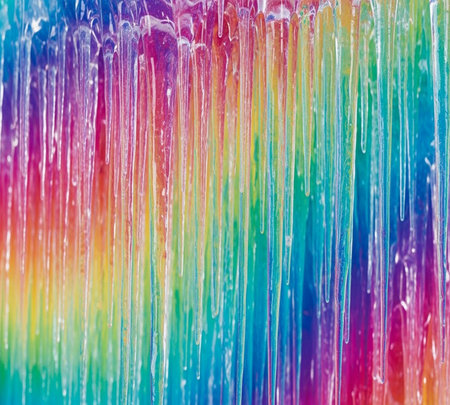abstract rainbow background, close-up of a rainbow colored backgroundの素材