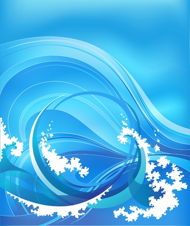 background with sea waveのイラスト素材