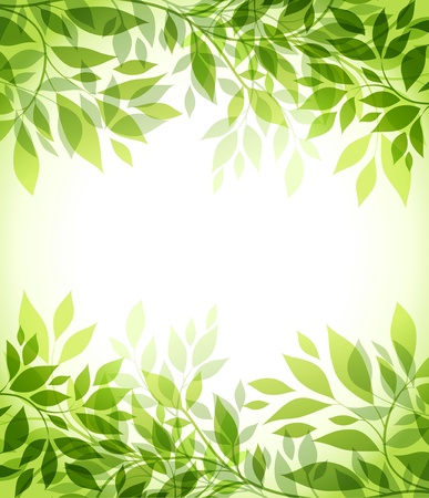 abstract background with green sheetのイラスト素材