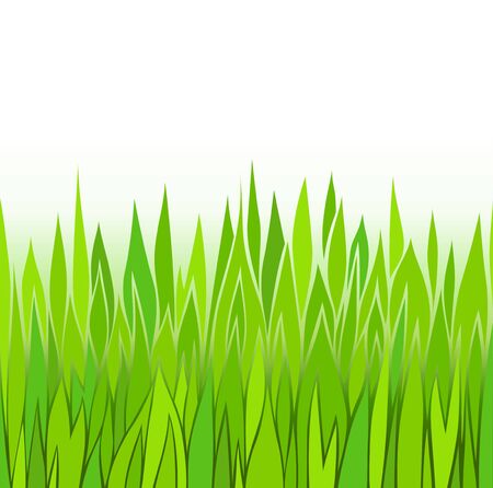 Seamless green grass patterns のイラスト素材