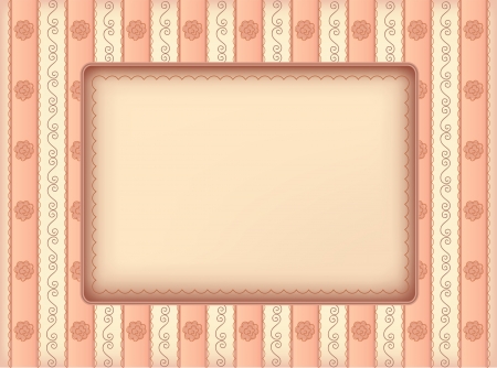 Pink framework in vintage styleのイラスト素材