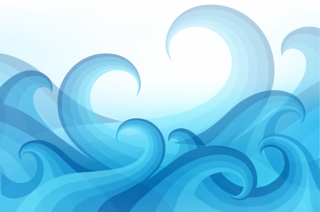 abstract background with stylized waveのイラスト素材