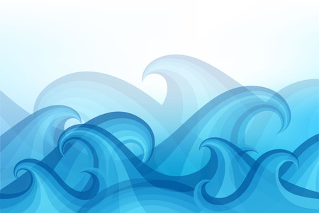 abstract background with stylized waveのイラスト素材
