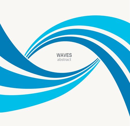 Water Wave Logo abstract design. Cosmetics Surf Sport Logotype cの写真素材