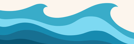 Abstract blue illustration on white background