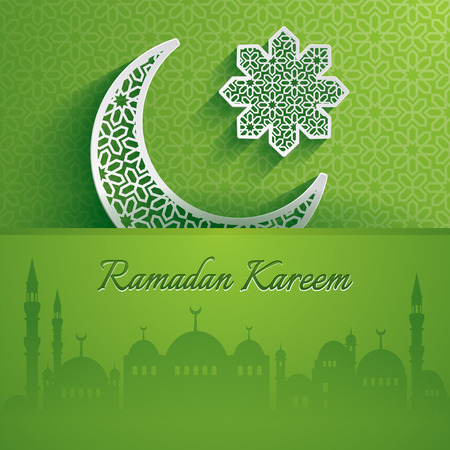 Ramadan Kareem. Greeting card. Ramadan Kareem - Glorious month of Muslim year.のイラスト素材