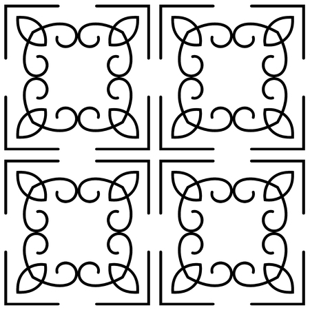 Vector modern geometric tiles pattern. Abstract art deco seamless luxury backgroundのイラスト素材