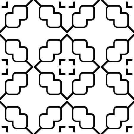 Vector modern geometric tiles pattern. Abstract art deco seamless luxury backgroundのイラスト素材