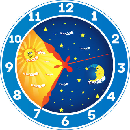 day and night clipartのイラスト素材