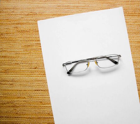 Glasses on a white backgroundの写真素材
