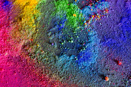 Powder pigments the cosmic color and the lightの写真素材