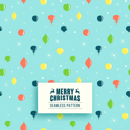 Christmas seamless pattern with Christmas toys. Christmas backgroundのイラスト素材