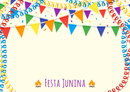 Brazil's june party. Latin American holiday, the June party of Brazil.のイラスト素材