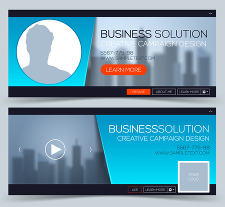 Web Banner, Header Layout Template. Creative timeline cover. Web Banner.のイラスト素材