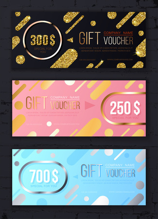 Premium gift voucher template.のイラスト素材