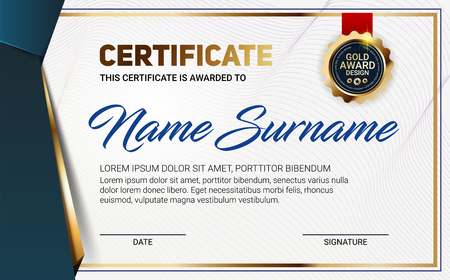 Certificate or diploma templateのイラスト素材