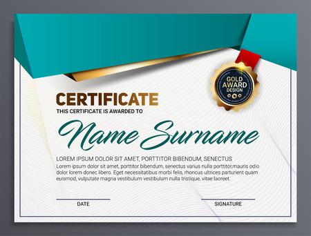 Certificate or diploma templateのイラスト素材