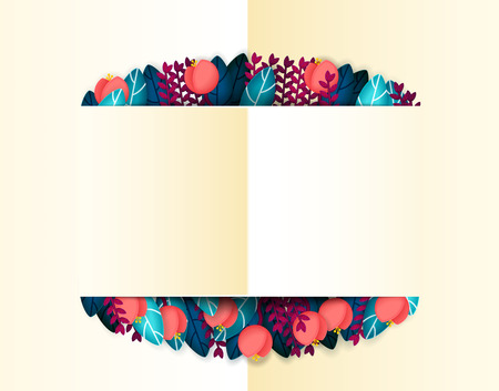 Holiday background with flowers and leaves. Exotic plants for cards, wedding invitation, posters, save the date or greeting design.のイラスト素材