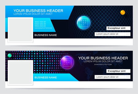 Design business header. Abstract Web banner design. Header template. Creative cover. Web Banner. Vectorのイラスト素材