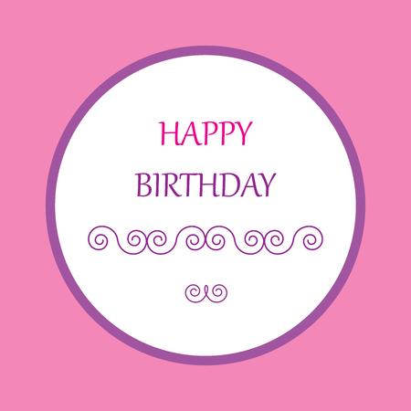 colorful card for greeting happy birthday, retroのイラスト素材