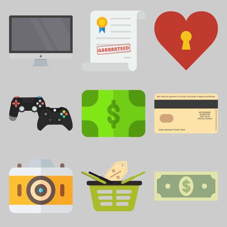 Icons set about Shopping.のイラスト素材
