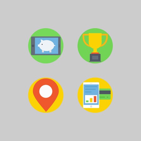 icon set about Romance - Lifestyle. with location, placeholder and trophy