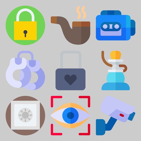 Icon set about Crime Investigationのイラスト素材