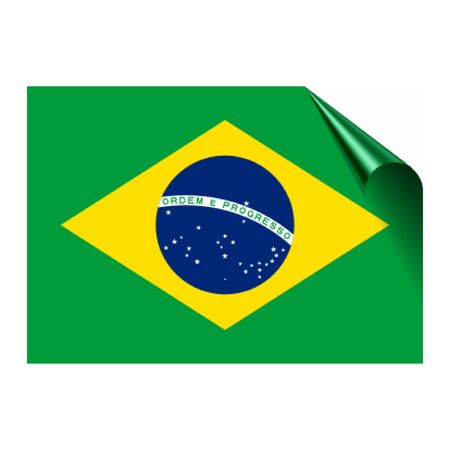 Flag of Brazil icon.のイラスト素材
