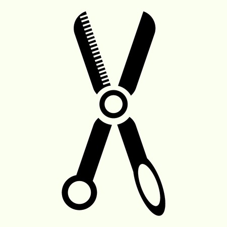 dividing, tailor, hair and dotted icon