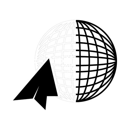 plane, global, globe and world tour iconのイラスト素材