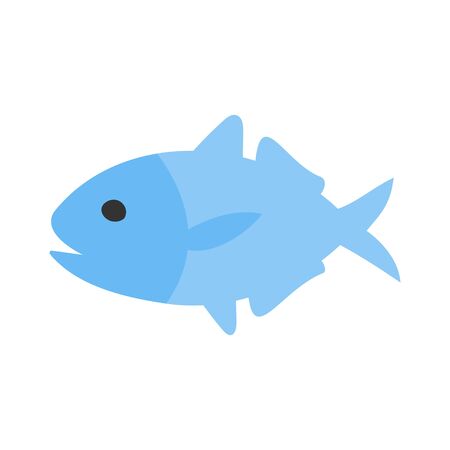 Simple vector illustration of fishのイラスト素材