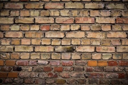 Old weathered brick wall texture for backgrounds