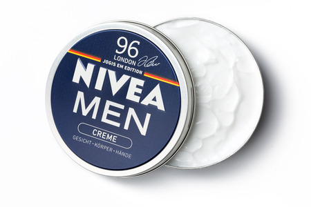 Niedernhausen, Germany, May 17, 2016, Nivea Cream for men, 150ml Containerのeditorial素材