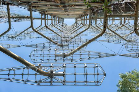 Duga - the former Soviet Union over-the-horizon radar system in Chernobyl alienation zoneの写真素材