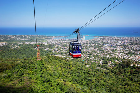 Teleferico in Puerto Plata, Dominican Republic, offers the visitor a panoramic view of the city...