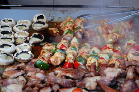 Street food in one of the Romanian villagesの写真素材