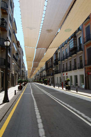 View of the most emblematic streets and historic buildings of Granada (Andalusia, Spain). Graffittiのeditorial素材