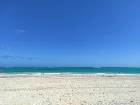 Caribbean Sea. Punta Cana. Saona Islandの写真素材