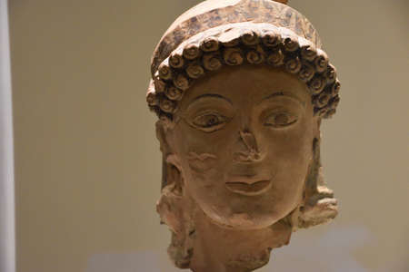 View of the main monuments and sites of Greece. Ruins of Olympia. Archaeological Museum of Olympia.のeditorial素材