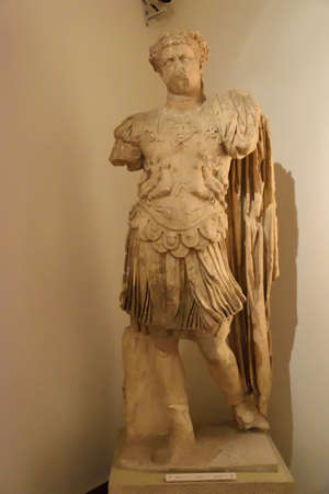 View of the main monuments and sites of Greece. Ruins of Olympia. Olympia archaeological museumのeditorial素材