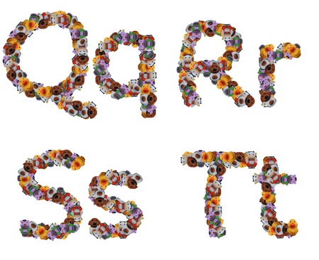 Colorful alphabet of the toysの写真素材