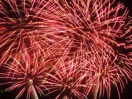 pictures of fireworks in the night sky