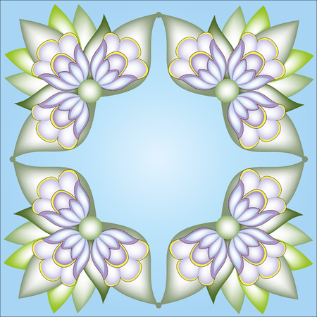 the square of card colors major elements of the ornamentのイラスト素材