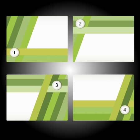 four Abstract banner can be used to infographics, either as a background credit card business cardsのイラスト素材