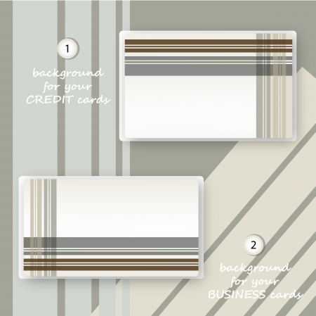 template credit and business card in one style can be used as any backgroundのイラスト素材