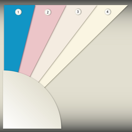 banner for infographics with numbered areasのイラスト素材