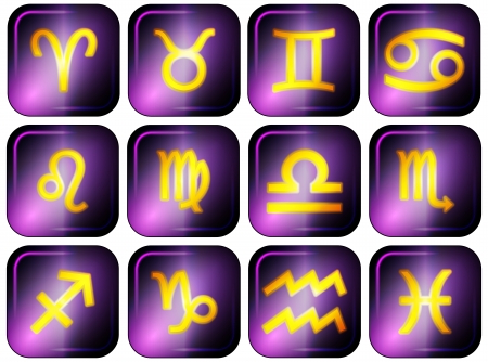 set of zodiac signsのイラスト素材