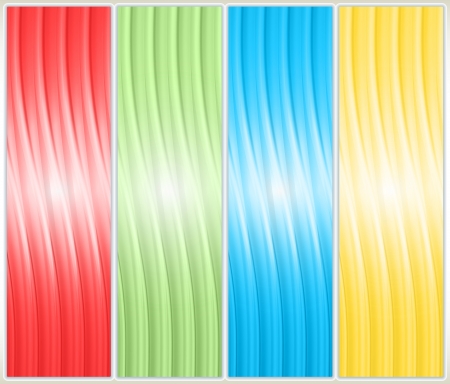 Set of abstract background bannerのイラスト素材